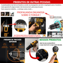 Furadeira-parafusadeira de 21V com 2 baterias, kit completo incluindo caixa de papel e acessórios, adequada para diversos cenários como projetos DIY domésticos e reparos profissionais.