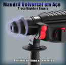 Martelete Perfurador Rompedor Brushless SDS Plus BIVOLT Brushless com  Maleta