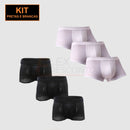 Kit Cuecas Premium de Elastano Respiravel - Pague 3 , Leve 6